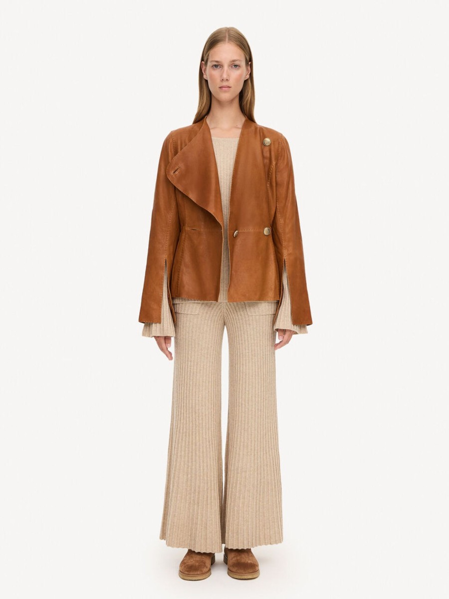 Clothing By Malene Birger | Selmas Cropped Leather Jacket