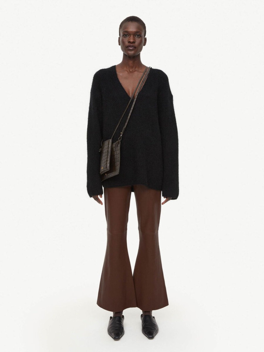 Clothing By Malene Birger | Evyline Cropped Leather Trousers